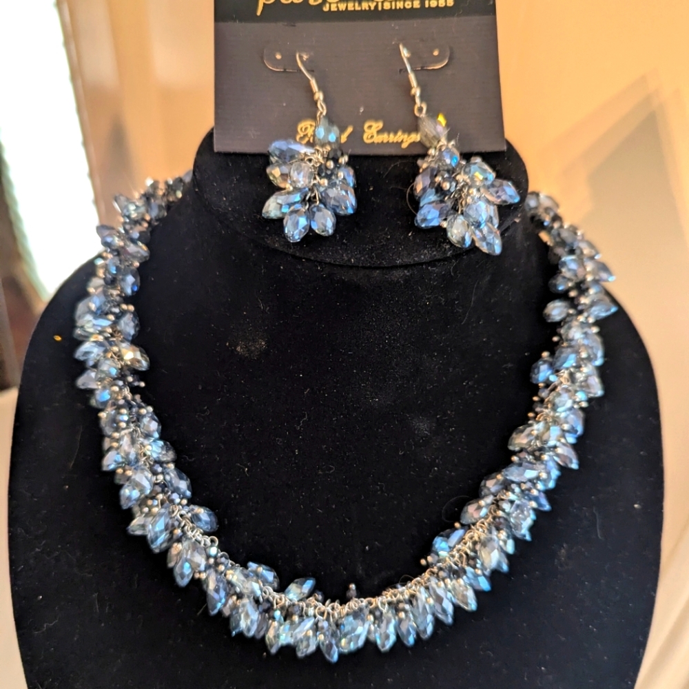 Park Lane 'Glacier'  Blue Beaded Jewelry Set